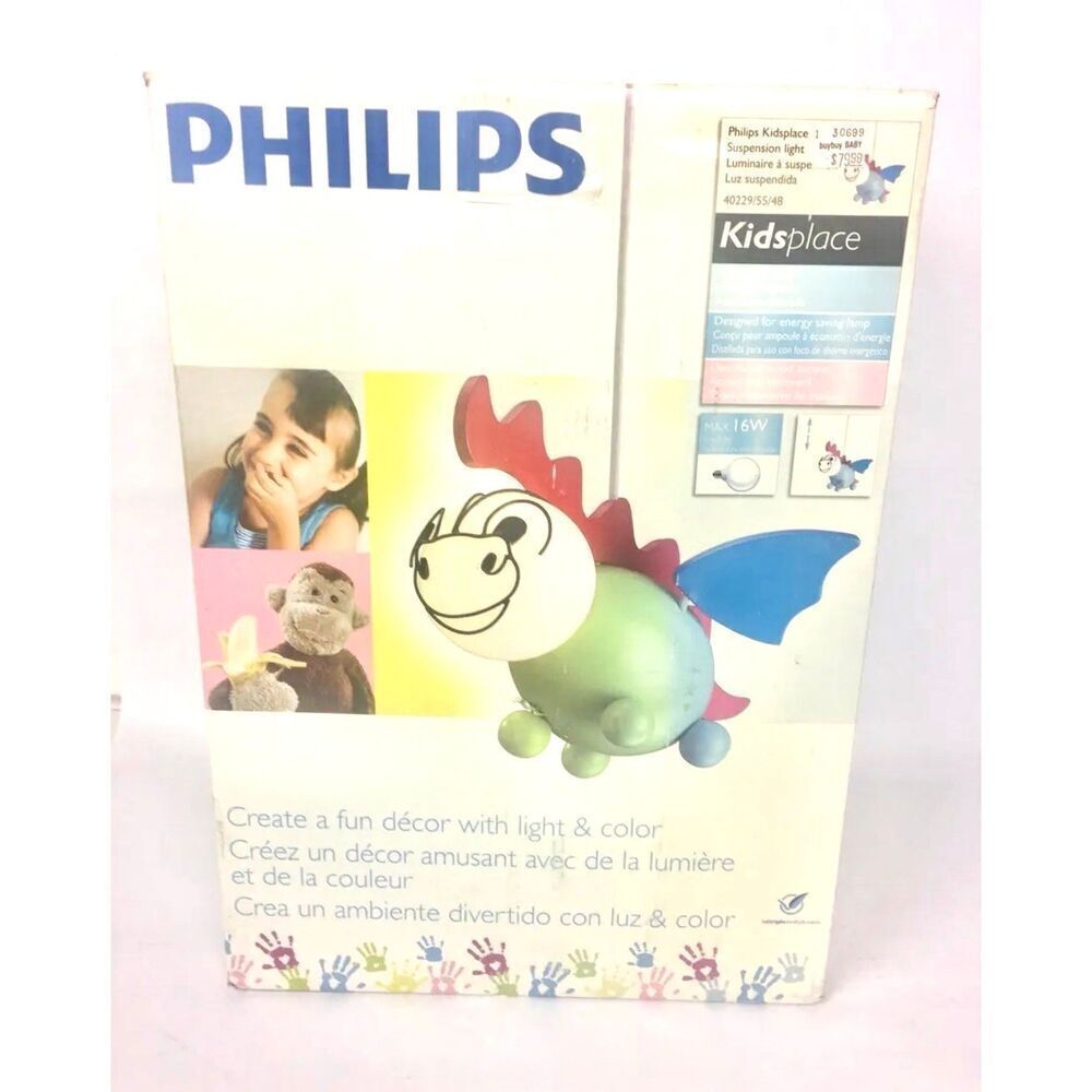 Phillips Kidsplace DRAGON Suspension Light Fixture Kids Room Nursery New in Box